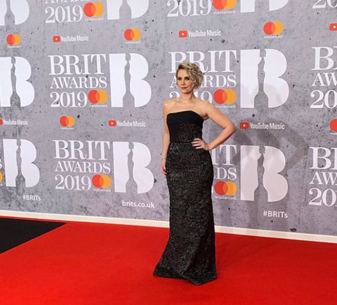 Claire Richards on the Brit Awards Red Carpet