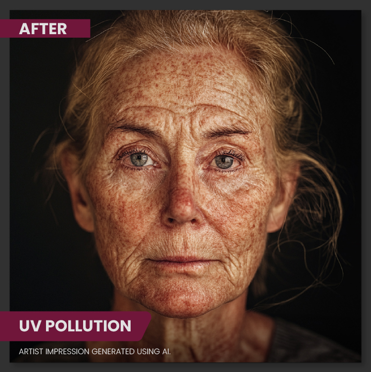 UV Pollution Skin After